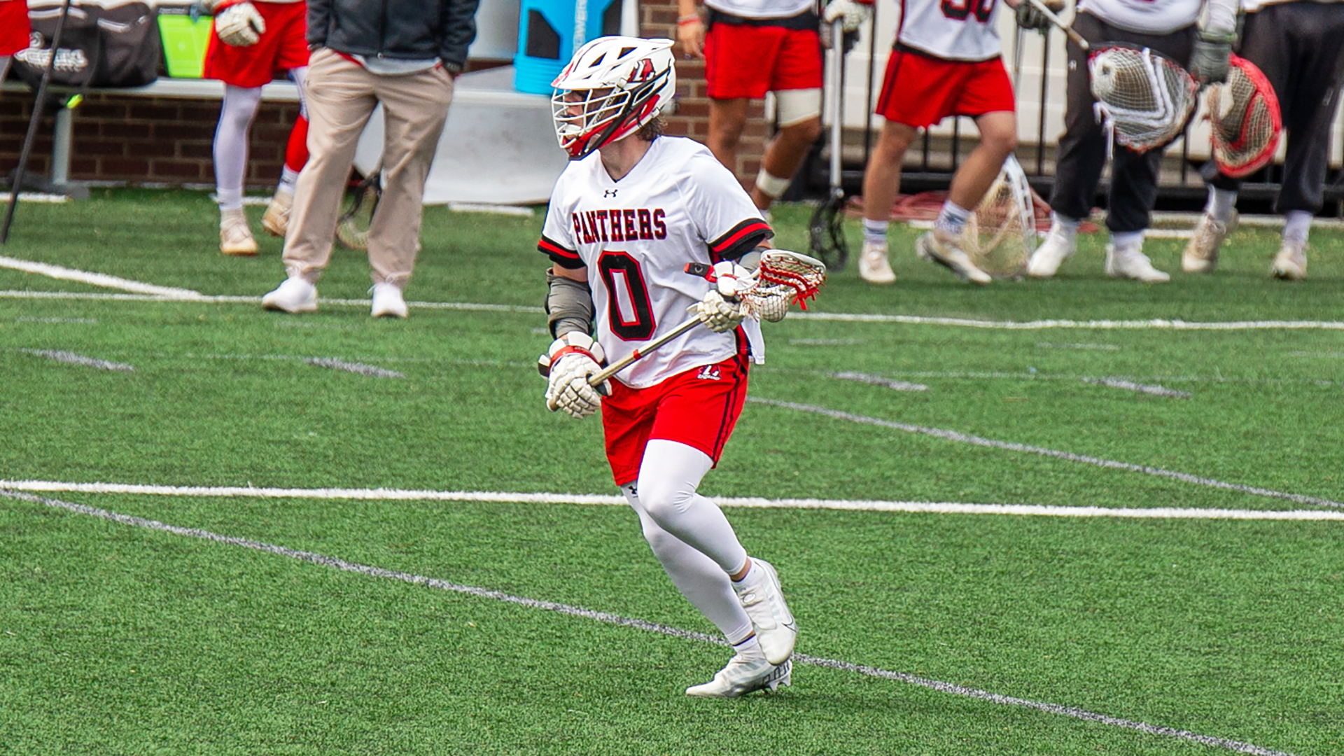 Klein Woods drilled home four goals to make it 10 in his last two games combined as LaGrange handed Huntingdon a 17-7 defeat on Wednesday, March 29.