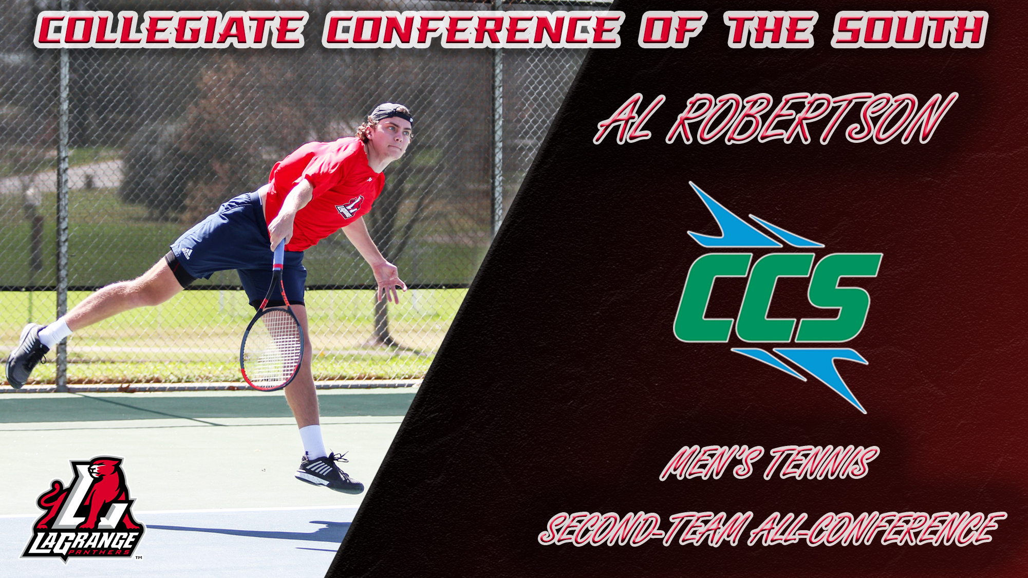 Al Robertson has been named All-Collegiate Conference of the South Second-Team following an impressive season at the top of the order.