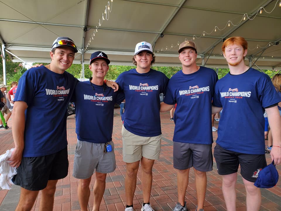 LaGrange College baseball players served as volunteers during Saturday's celebration.